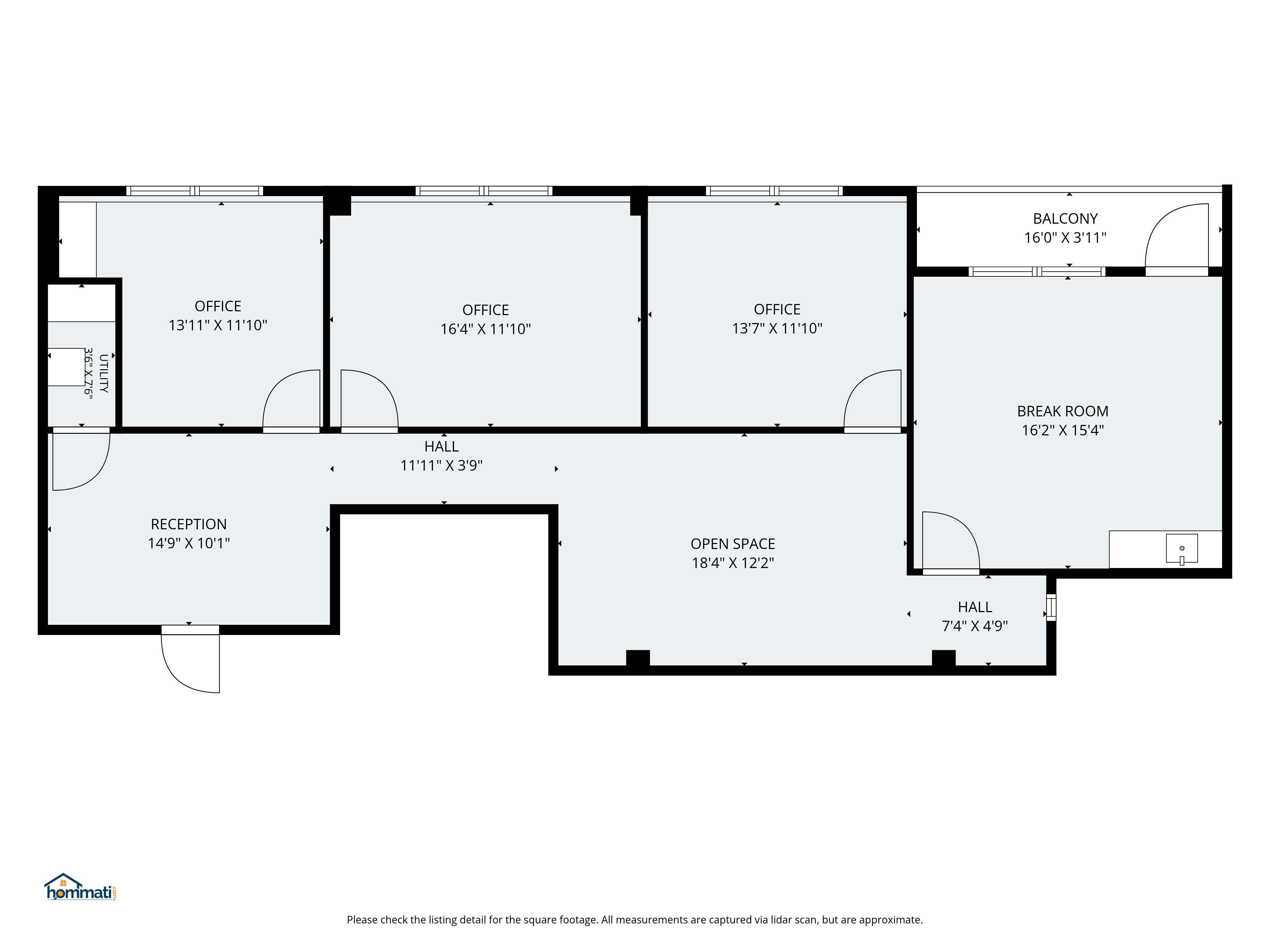 Floor Plan 602 S King St, Suite 302, Leesburg, VA 20175